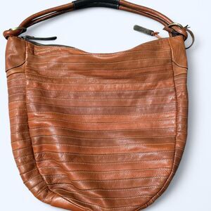 IL DUCA Italy Cognac Leather Hobo Bag – Made in Italy